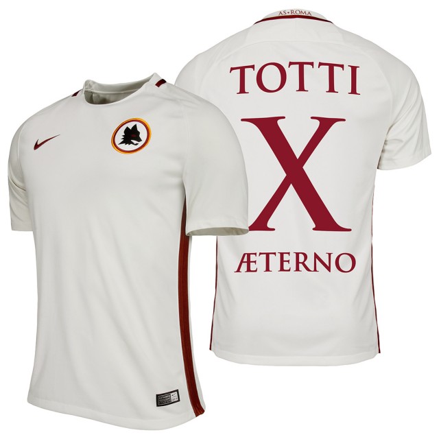 Maillot AS Roma Extérieur 2016/17 'TOTTI X AETERNO' - Cliquez sur l'image pour la fermer